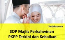 SOP Majlis Perkahwinan PKPP Terkini dan Kebaikan