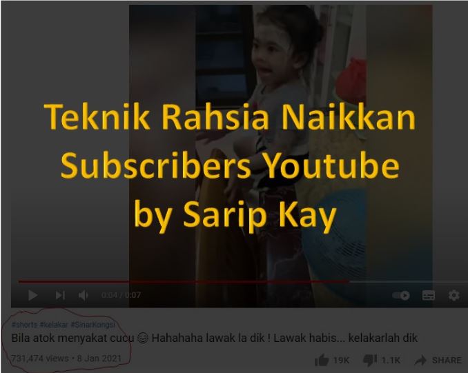 Teknik Rahsia Naikkan Subscribers Youtube by Sarip Kay