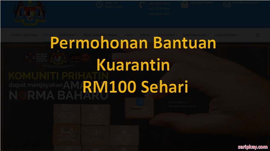 Bantuan Kuarantin RM100