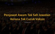 Penjawat Awam Tak Sah Jawatan Kerana Tak Cucuk Vaksin